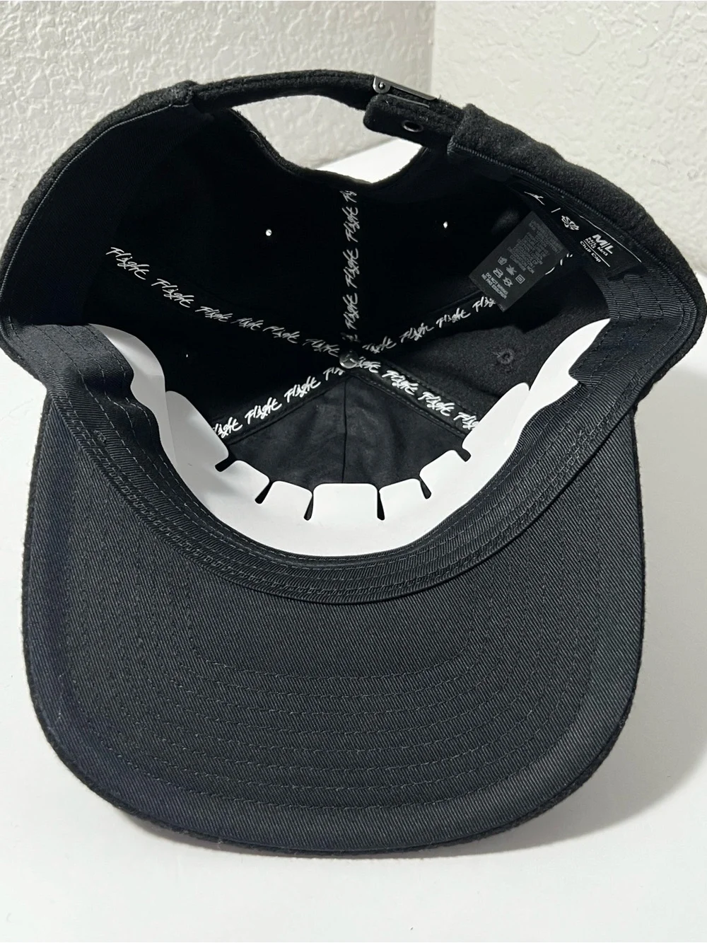 Jordan Flight Club Cap Black unstructured Adjustable Hat Jumpman unisex M/L NWT